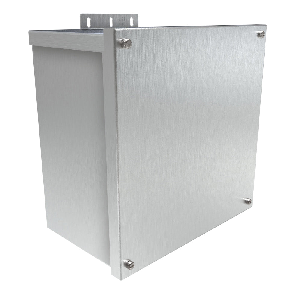 Hammond C3R10106ESCNKAL N3R Junction Box, Screw Cover No K/O's - 10" x 10" x 6" - Alum