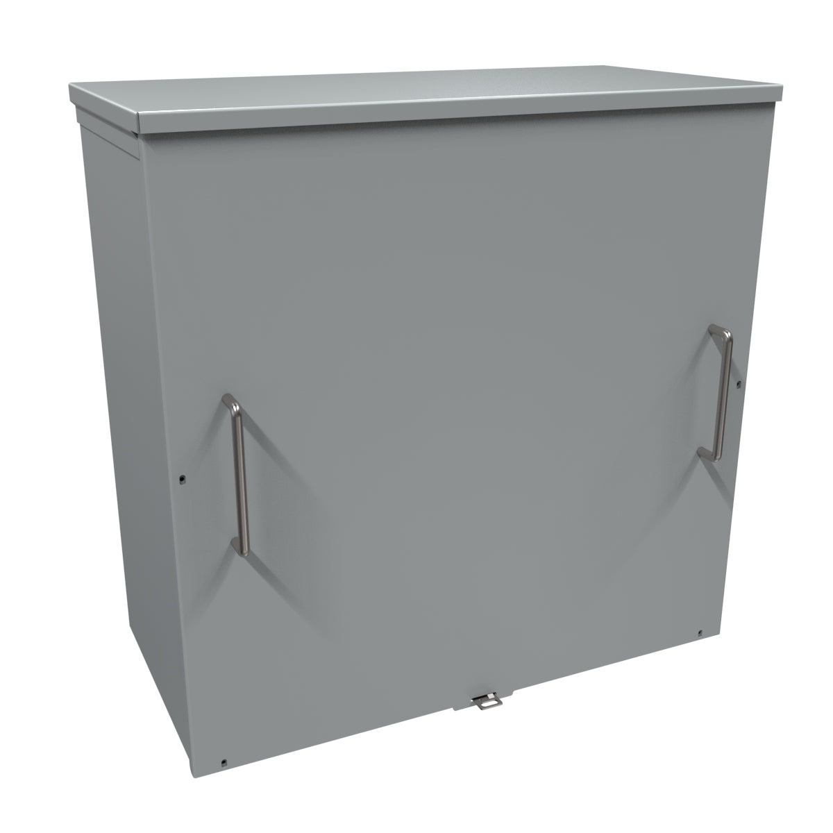 Hammond C3R242412SCNKO Type 3R Junction Box Screw Cover No K/O's- 24" x 24" x 12" - Galvanized/Gray
