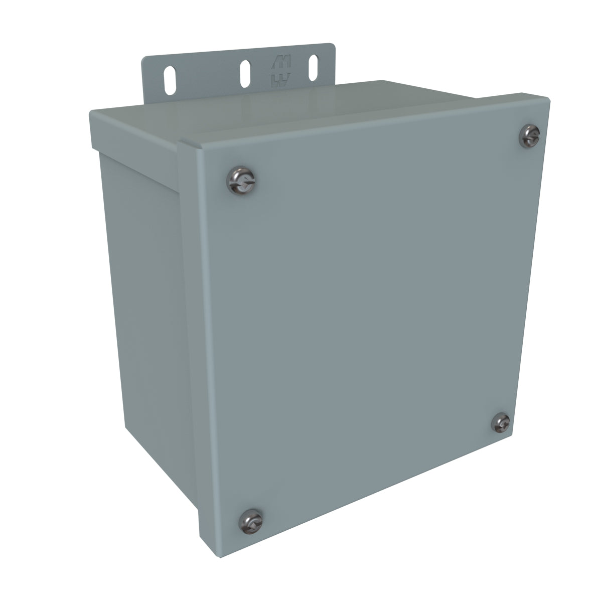 Hammond C3R664ESCNK N3R Junction Box, Screw Cover No K/O's - 6" x 6" x 4" - Galvanized/Gray