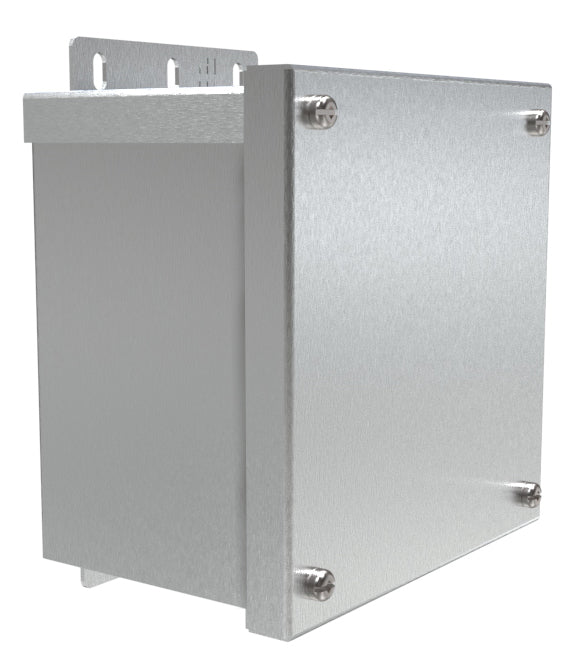 Hammond C3R664ESCNKAL N3R Junction Box, Screw Cover No K/O's - 6" x 6" x 4" - Alum