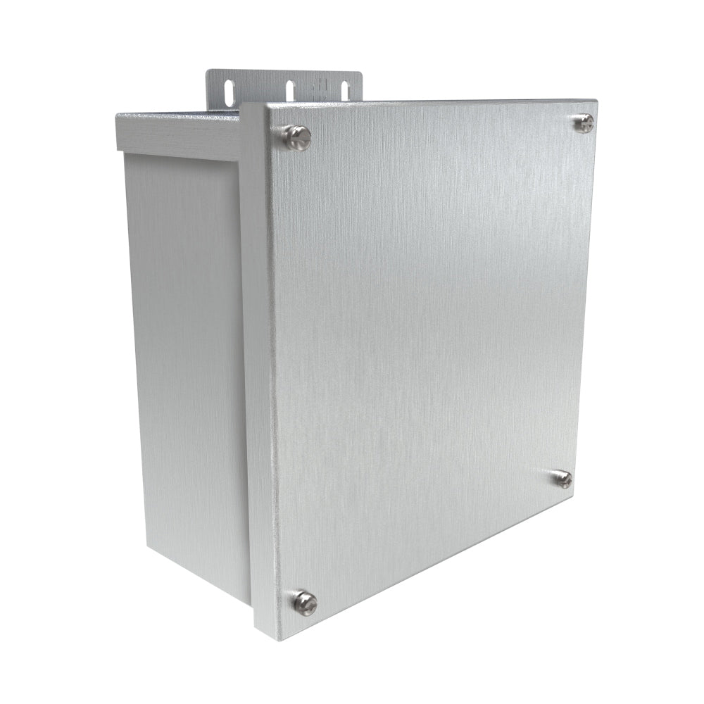 Hammond C3R884ESCNKAL N3R Junction Box, Screw Cover No K/O's - 8" x 8" x 4" - Alum