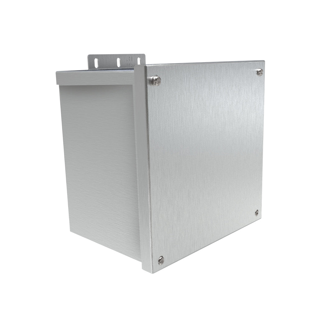 Hammond C3R886ESCNKAL N3R Junction Box, Screw Cover No K/O's - 8" x 8" x 6" - Alum