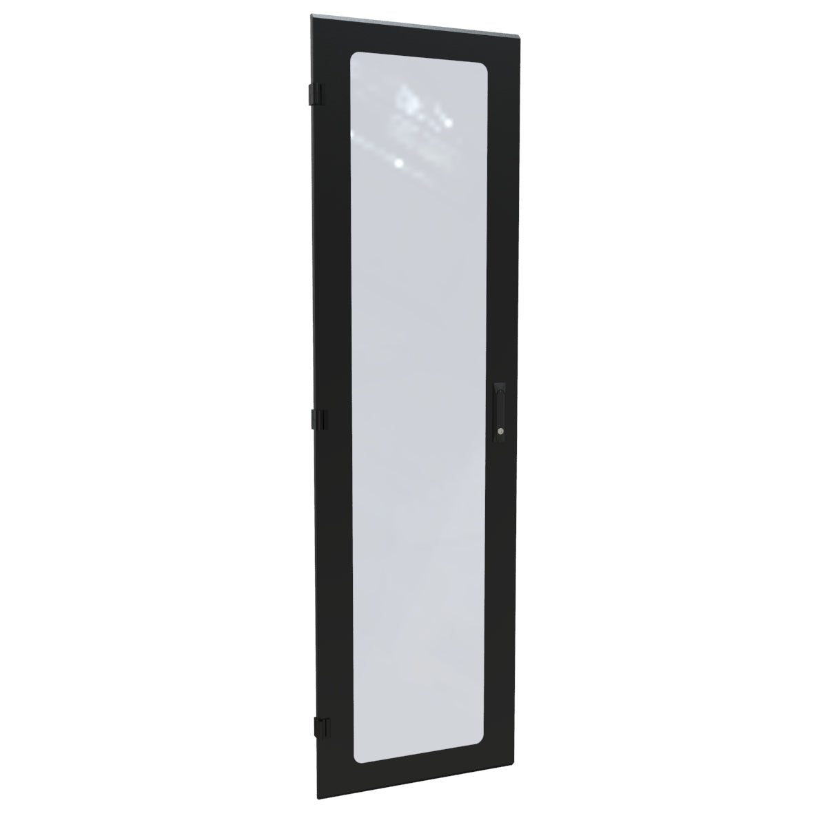 Hammond C4D2473WBK1 Window Door, Locking Swing Handle, C4 Series, 42U x 24", 16 ga. Steel, RAL 9005 Black.