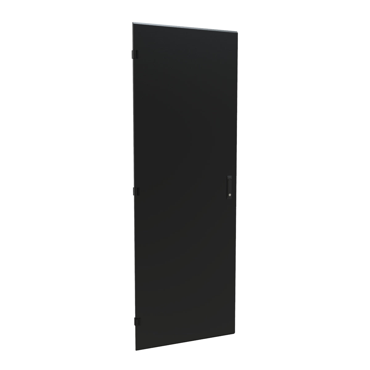 Hammond C4D3077SBK1 Solid Door, Locking Swing Handle, C4 Series, 44U x 30", 16 ga. Steel, RAL 9005 Black.