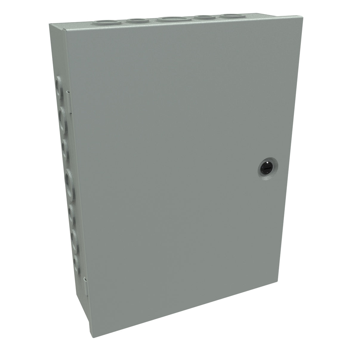 Hammond CHKO16124 Steel Junction Box N1 Hinge Cover w/Knockouts - 16" x 12" x 4" - Gray