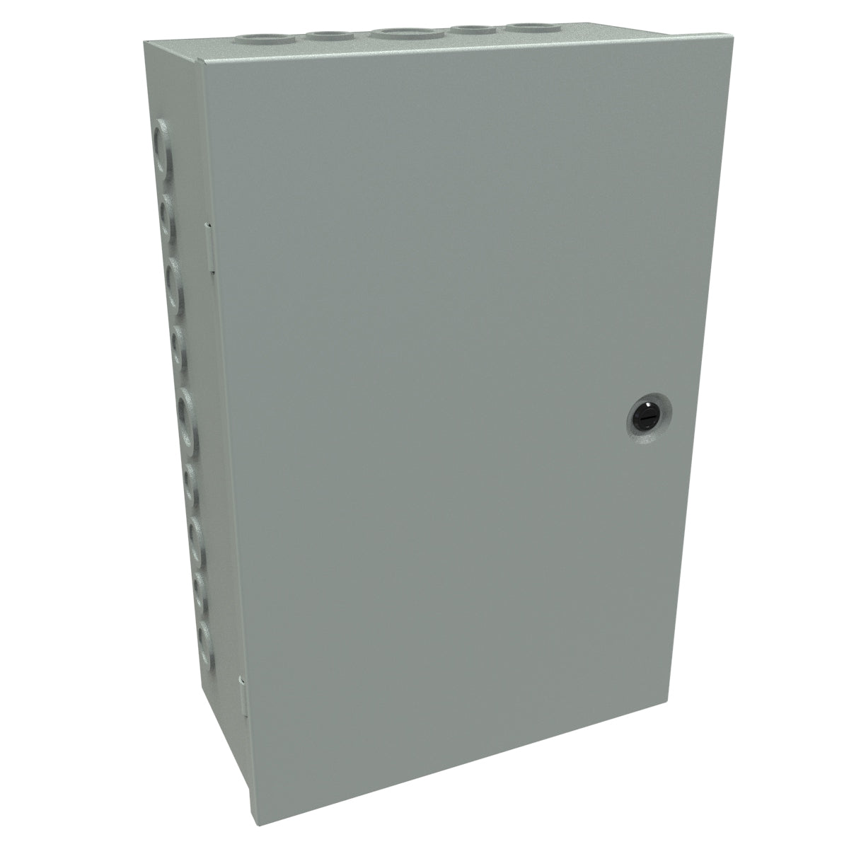 Hammond CHKO18126 Steel Junction Box N1 Hinge Cover w/Knockouts - 18" x 12" x 6" - Gray
