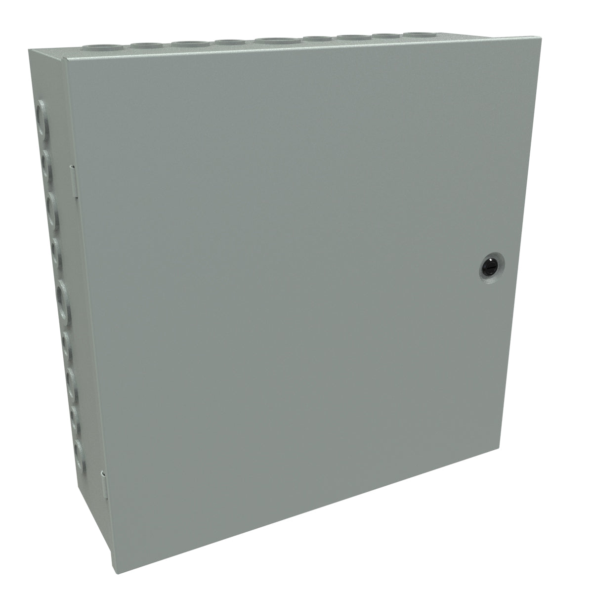 Hammond CHKO18186 Steel Junction Box N1 Hinge Cover w/Knockouts - 18" x 18" x 6" - Gray