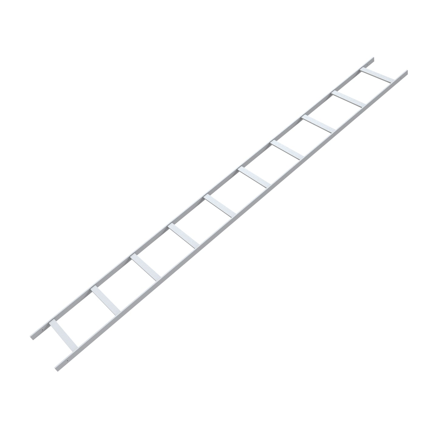 Hammond CL12W10LWH 10 ft Cable Ladder Rack, 12" W x 1.50" H x 119.50" L, 16 ga. Steel, 130 lb Capacity, White.