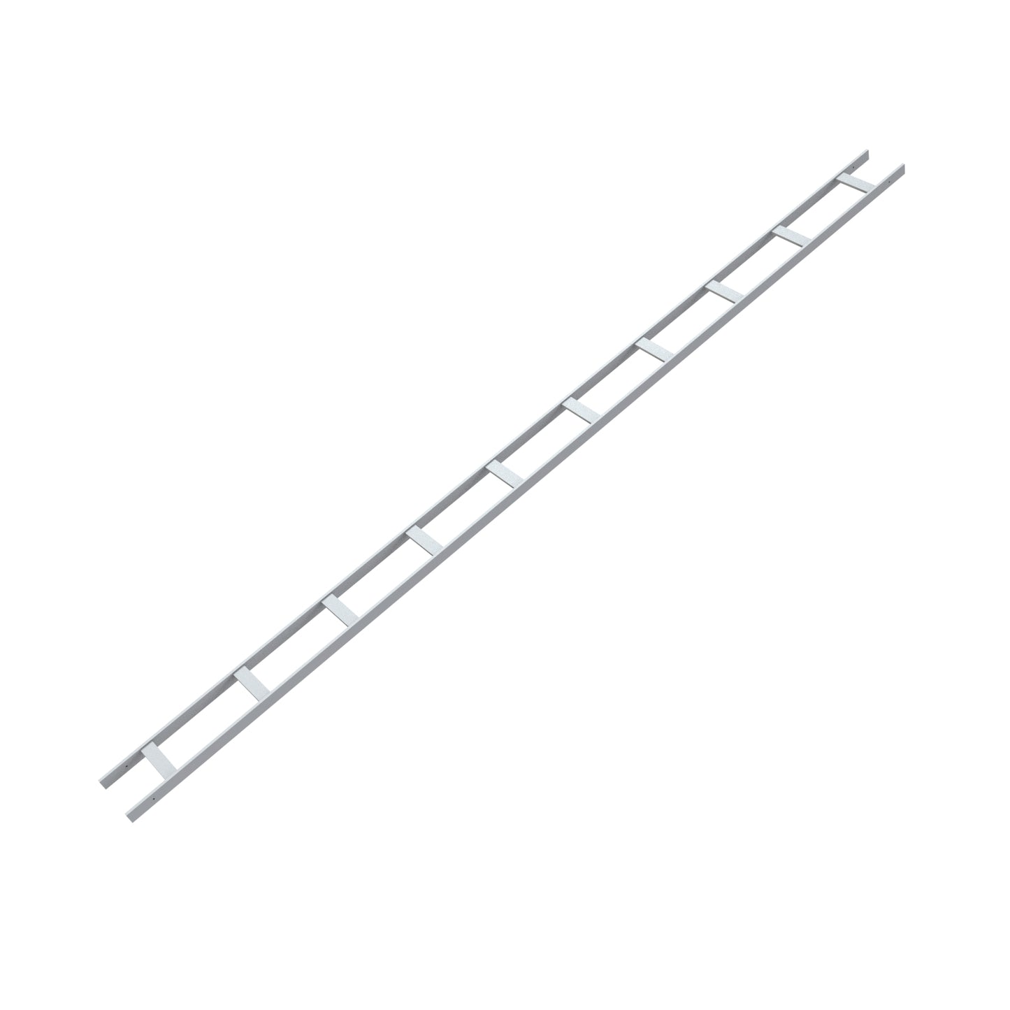 Hammond CL6W10LWH 10 ft Cable Ladder Rack, 6" W x 1.50" H x 119.50" L, 16 ga. Steel, 130 lb Capacity, White.