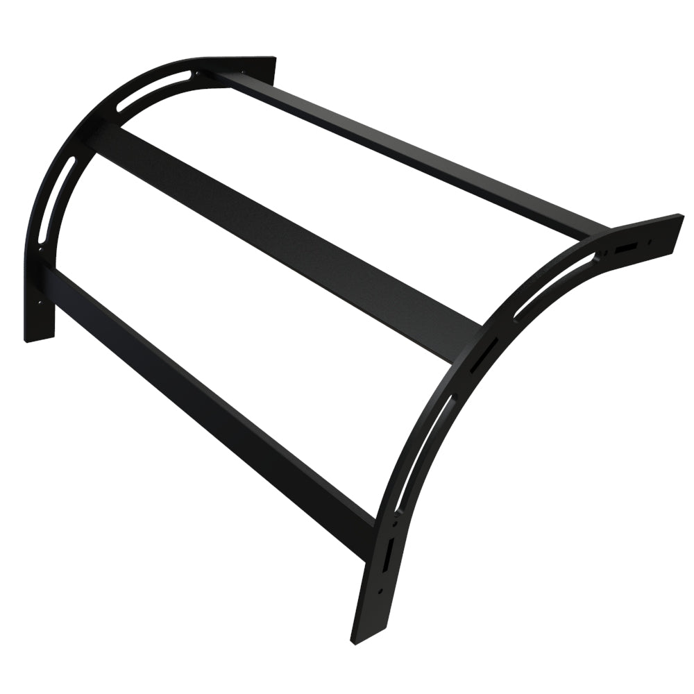 Hammond CLEV24BK Vertical 90° Cable Ladder Elbow, 24" W x 1.50" H, 16 ga. Steel, Black Powder Coat.