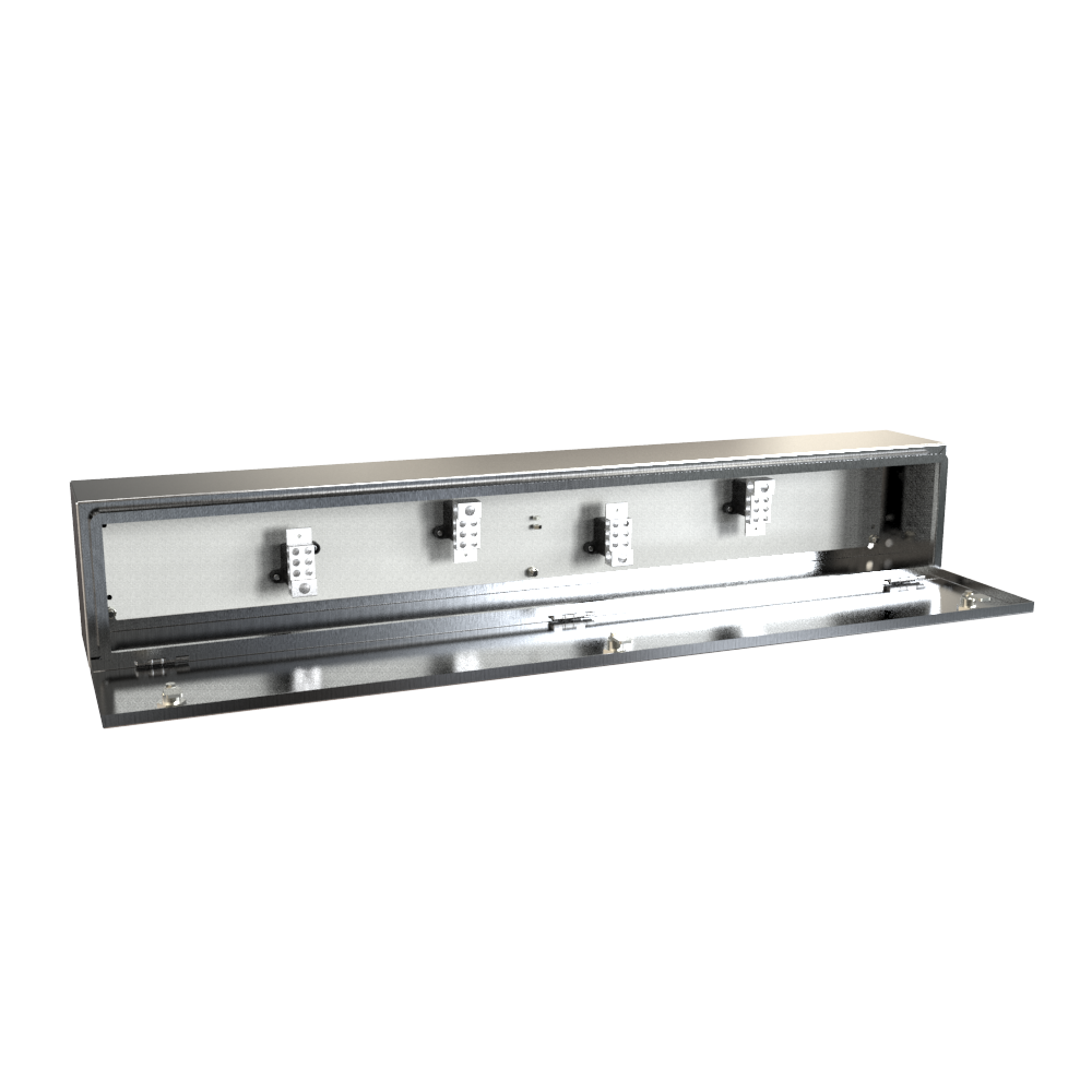 Hammond CN4ST4204SS N4X Stainless Steel Splitter Trough 48" x 8" x 6"