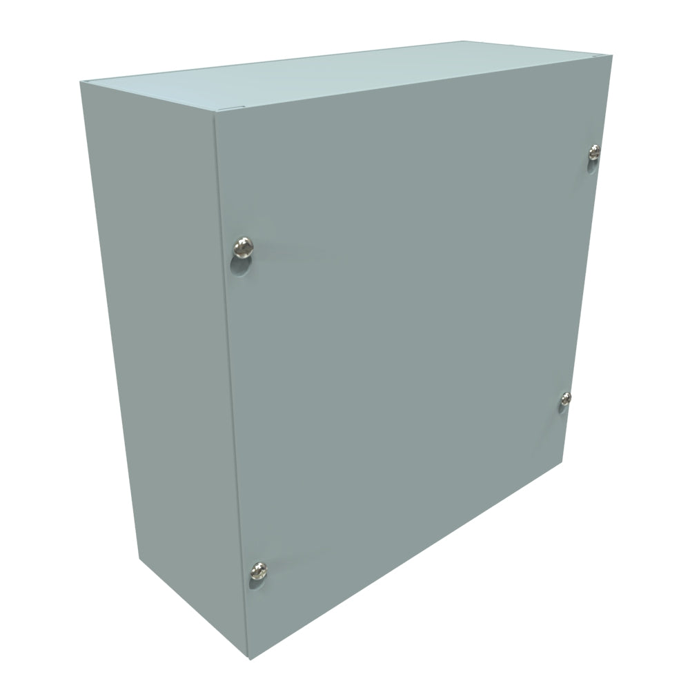 Hammond CS10104 Steel Junction Box N1 Screw Cover - 10" x 10" x 4" - Gray