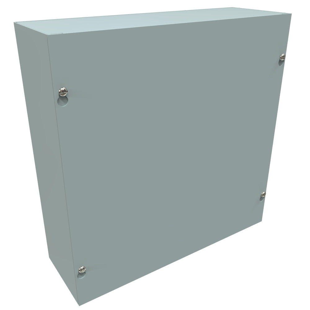 Hammond CS12124 Steel Junction Box N1 Screw Cover - 12" x 12" x 4" - Gray