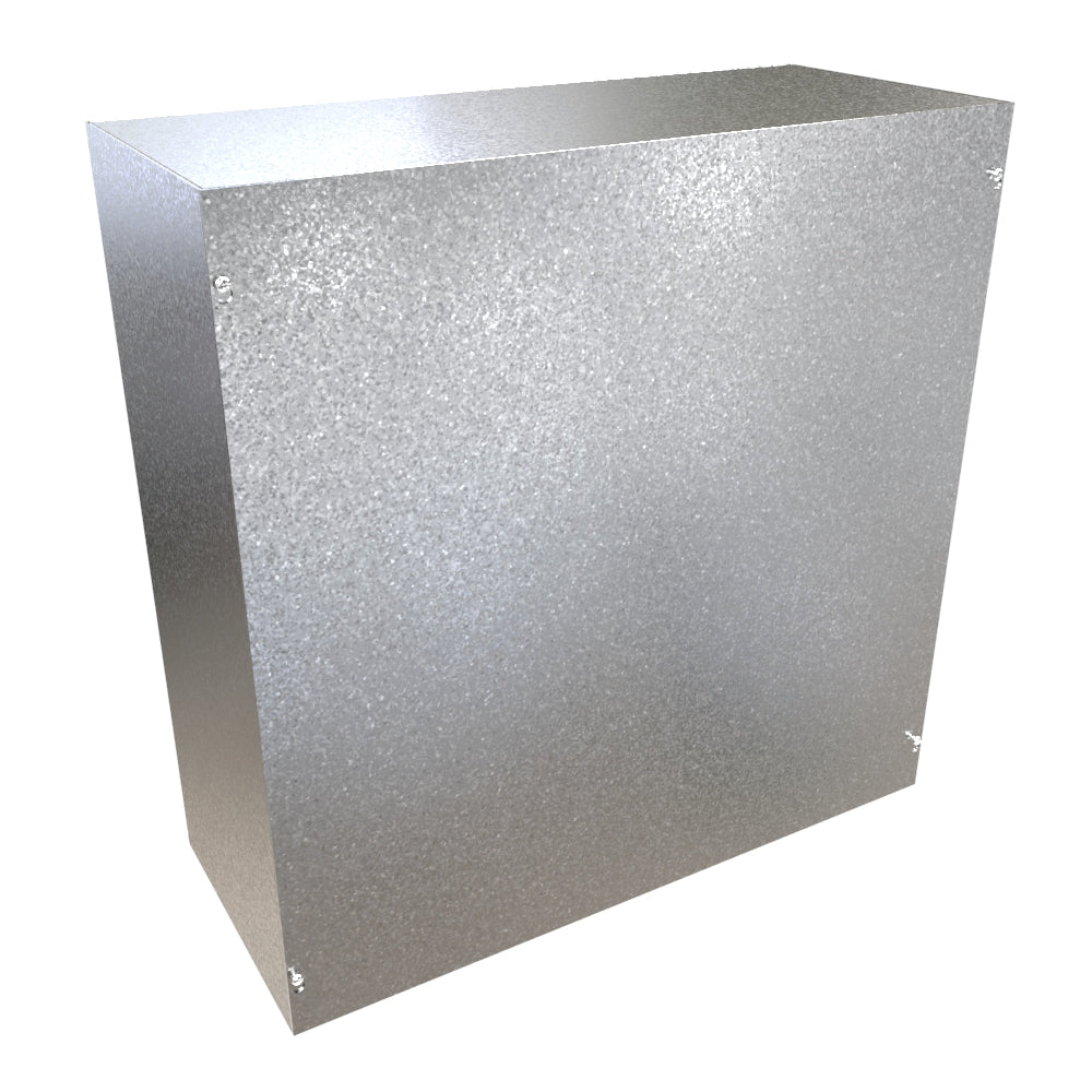 Hammond CS242410 Steel Junction Box N1 Screw Cover - 24" x 24" x 10" - Gray