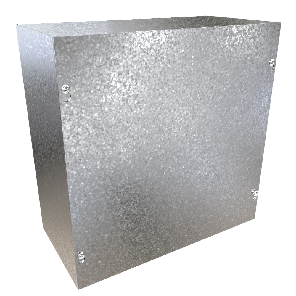Hammond CSG12126 Galvanized Steel Junction Box N1 Screw Cover - 12" x 12" x 6"