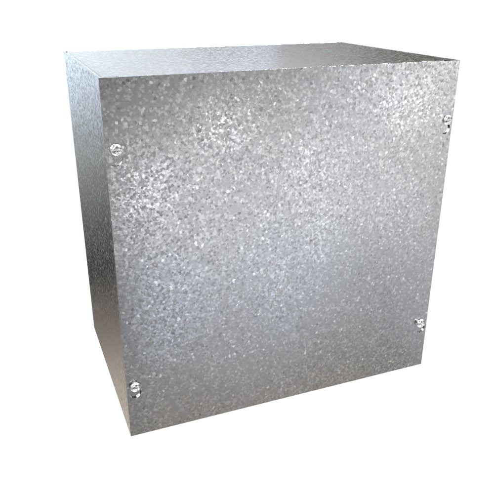 Hammond CSG12128 Galvanized Steel Junction Box N1 Screw Cover - 12" x 12" x 8"