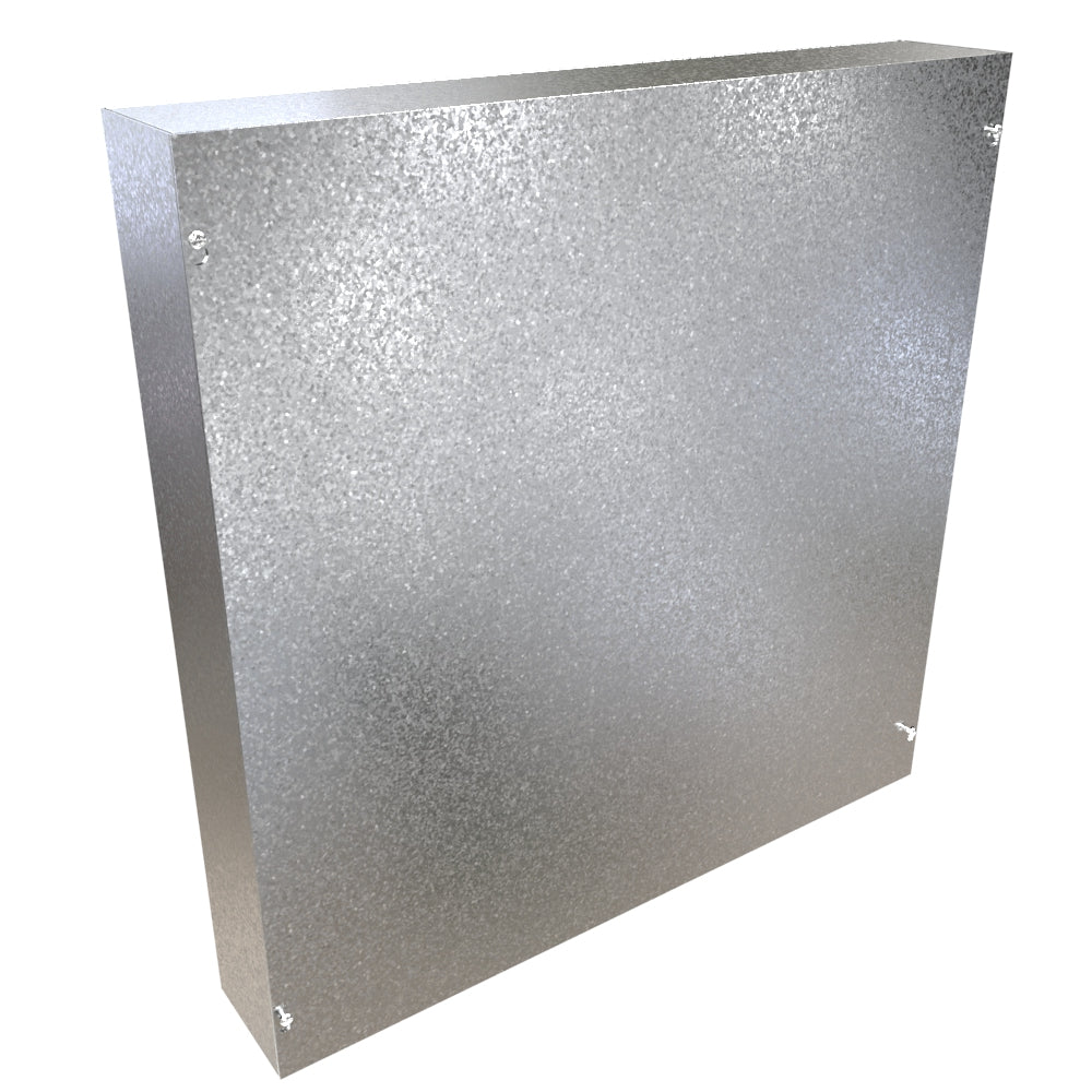 Hammond CSG24244 Galvanized Steel Junction Box N1 Screw Cover - 24" x 24" x 4"