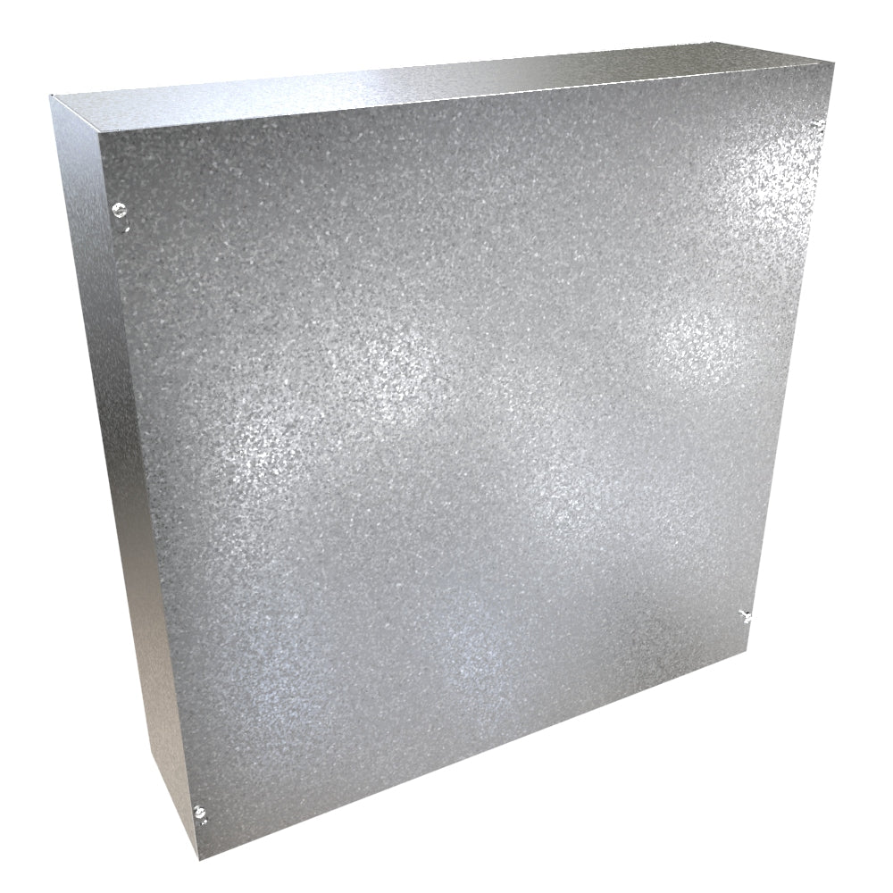 Hammond CSG24246 Galvanized Steel Junction Box N1 Screw Cover - 24" x 24" x 6"