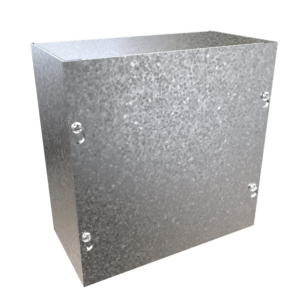 Hammond CSG884 Galvanized Steel Junction Box N1 Screw Cover - 8" x 8" x 4"