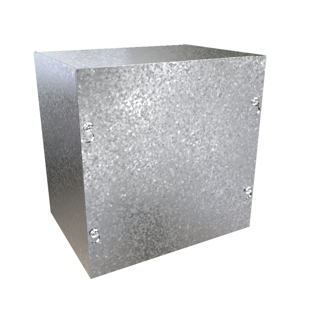 Hammond CSG886 Galvanized Steel Junction Box N1 Screw Cover - 8" x 8" x 6"