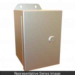 Hammond EJ161410S16 Eclipse Junior N4X Junction Box with Continuous Hinge Door - 16" x 14" x 10" - 316 Stainless Steel