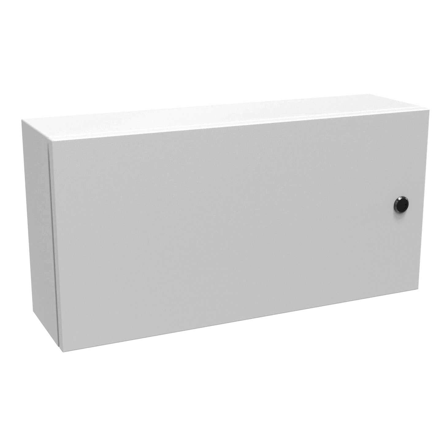 Hammond EN4SD12246LG N4,12 Eclipse Wallmount Enclosure, Hinge Door with Quarter Turn, 12" x 24" x 6", Steel/Light Gray
