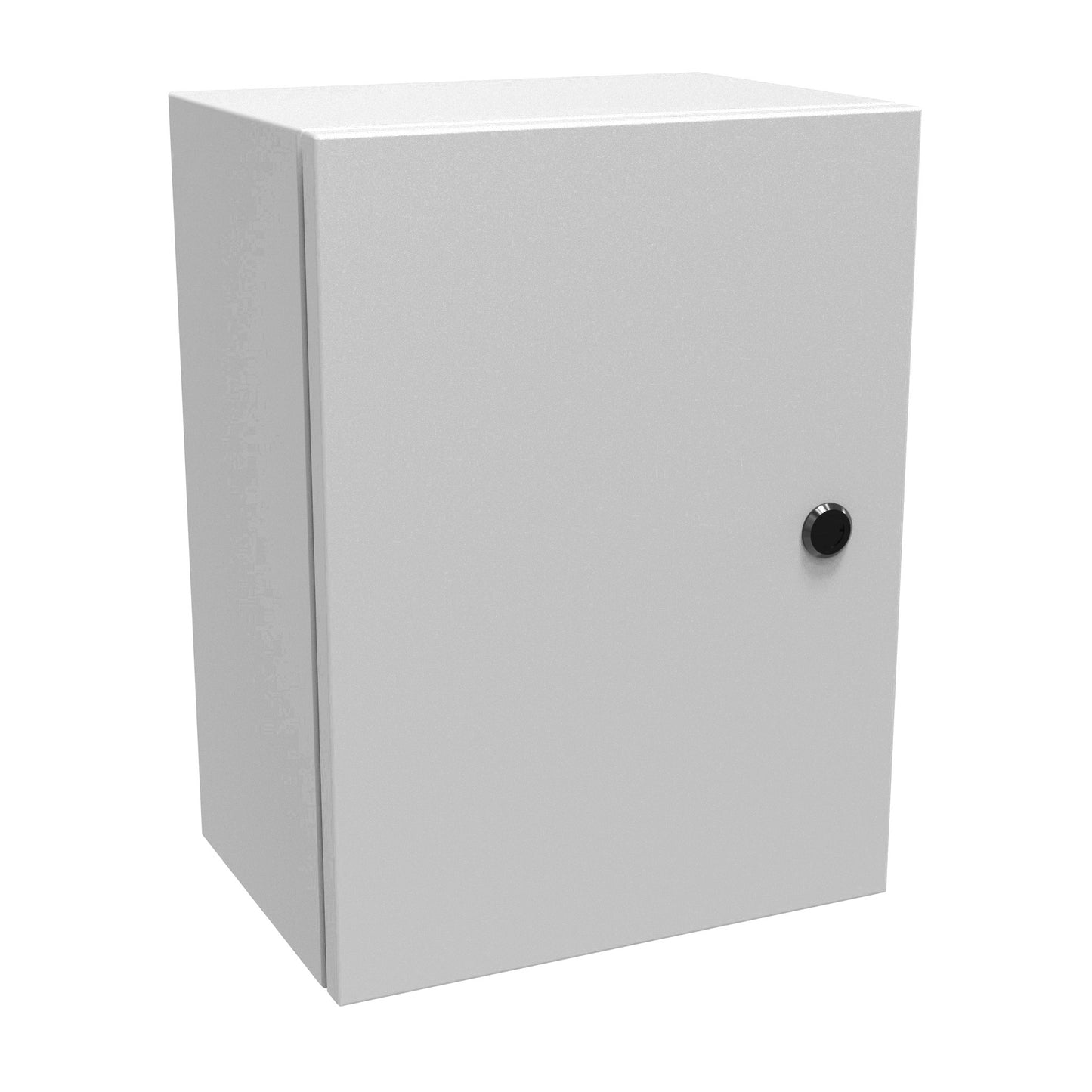 Hammond EN4SD16128LG N4,12 Eclipse Wallmount Enclosure, Hinge Door with Quarter Turn, 16" x 12" x 8", Steel/Light Gray