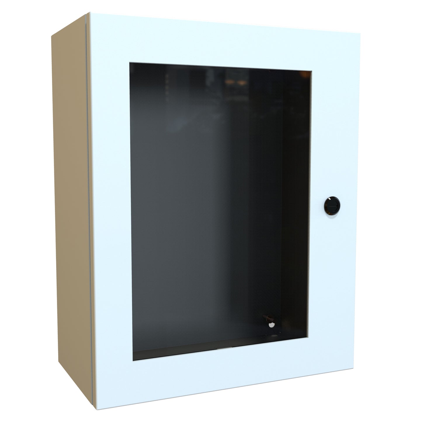 Hammond EN4SD20168WLG N4,12 Eclipse Wallmount Enclosure, Hinged Window Door with Quarter Turn, 20" x 16" x 8", Steel/Light Gray