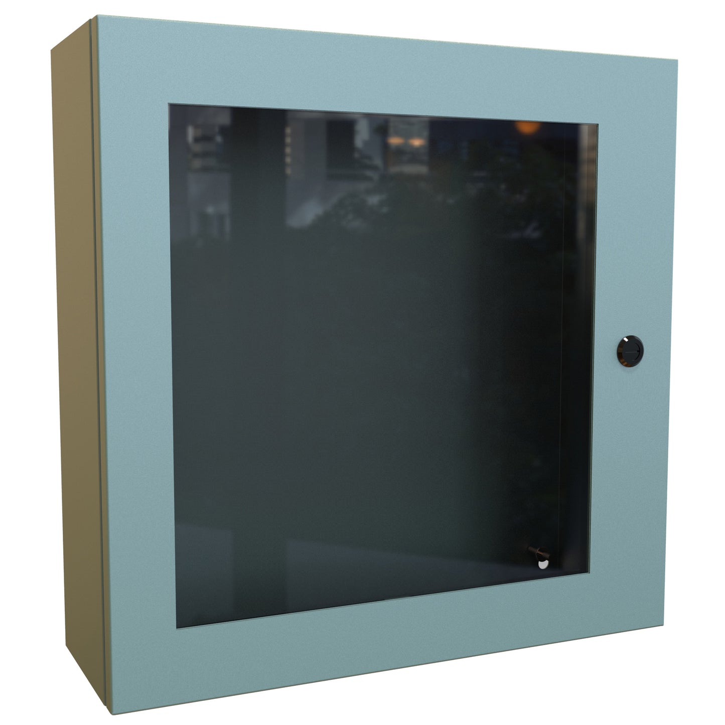 Hammond EN4SD20206WGY N4,12 Eclipse Wallmount Enclosure, Hinged Window Door with Quarter Turn, 20" x 20" x 6", Steel/Gray