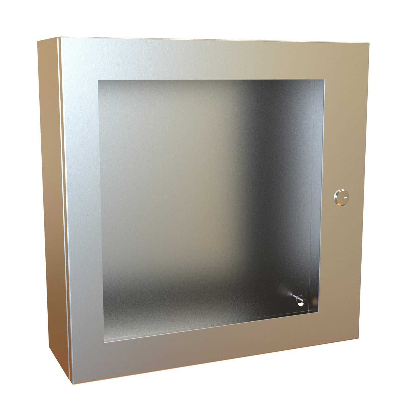 Hammond EN4SD20206WSS N4X Eclipse Wallmount Enclosure, Hinged Window Door with Quarter Turn, 20" x 20" x 6", 304 Stainless Steel