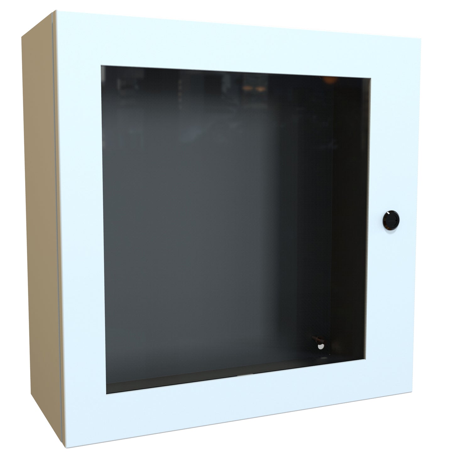 Hammond EN4SD20208WLG N4,12 Eclipse Wallmount Enclosure, Hinged Window Door with Quarter Turn, 20" x 20" x 8", Steel/Light Gray