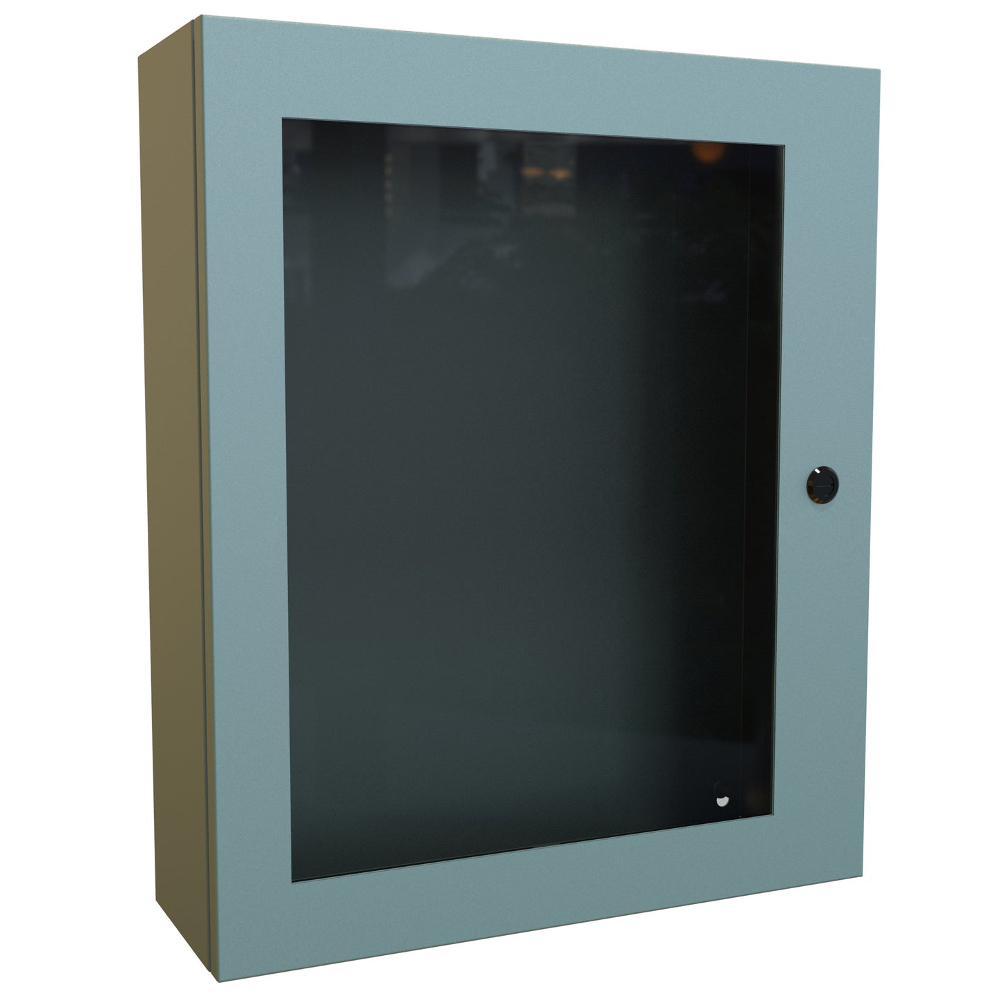 Hammond EN4SD24206WGY N4,12 Eclipse Wallmount Enclosure, Hinged Window Door with Quarter Turn, 24" x 20" x 6", Steel/Gray