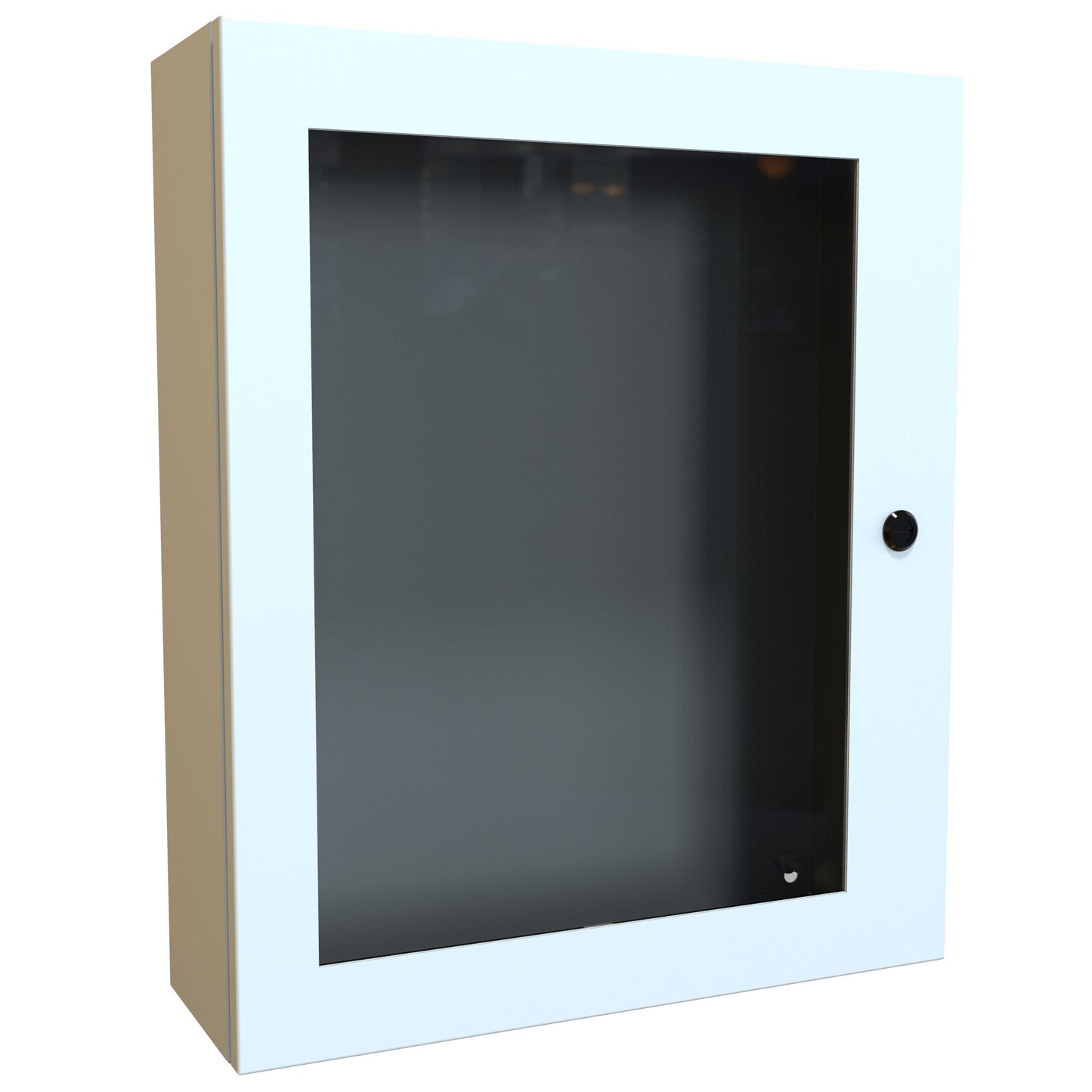 Hammond EN4SD24206WLG N4,12 Eclipse Wallmount Enclosure, Hinged Window Door with Quarter Turn, 24" x 20" x 6", Steel/Light Gray