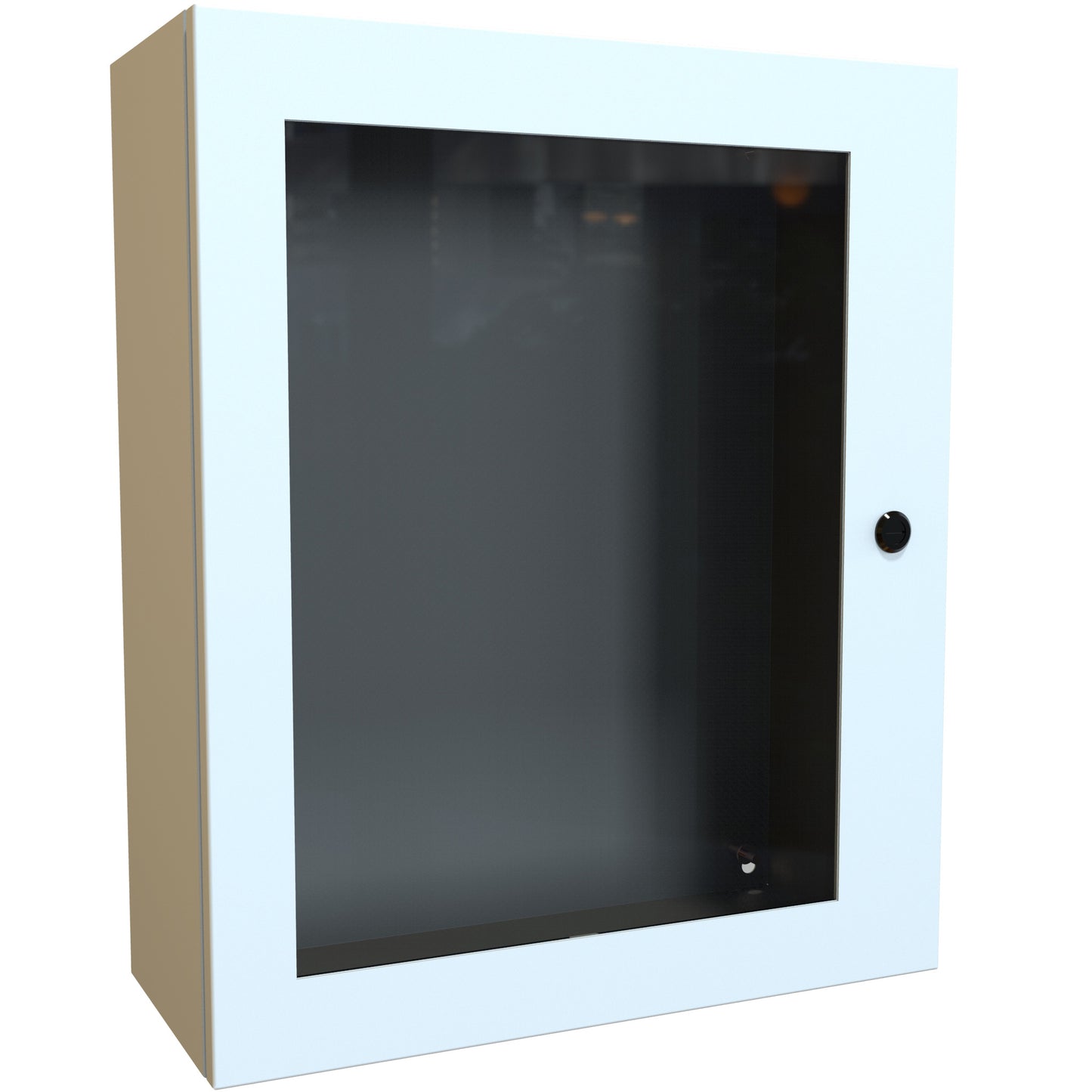 Hammond EN4SD24208WLG N4,12 Eclipse Wallmount Enclosure, Hinged Window Door with Quarter Turn, 24" x 20" x 8", Steel/Light Gray
