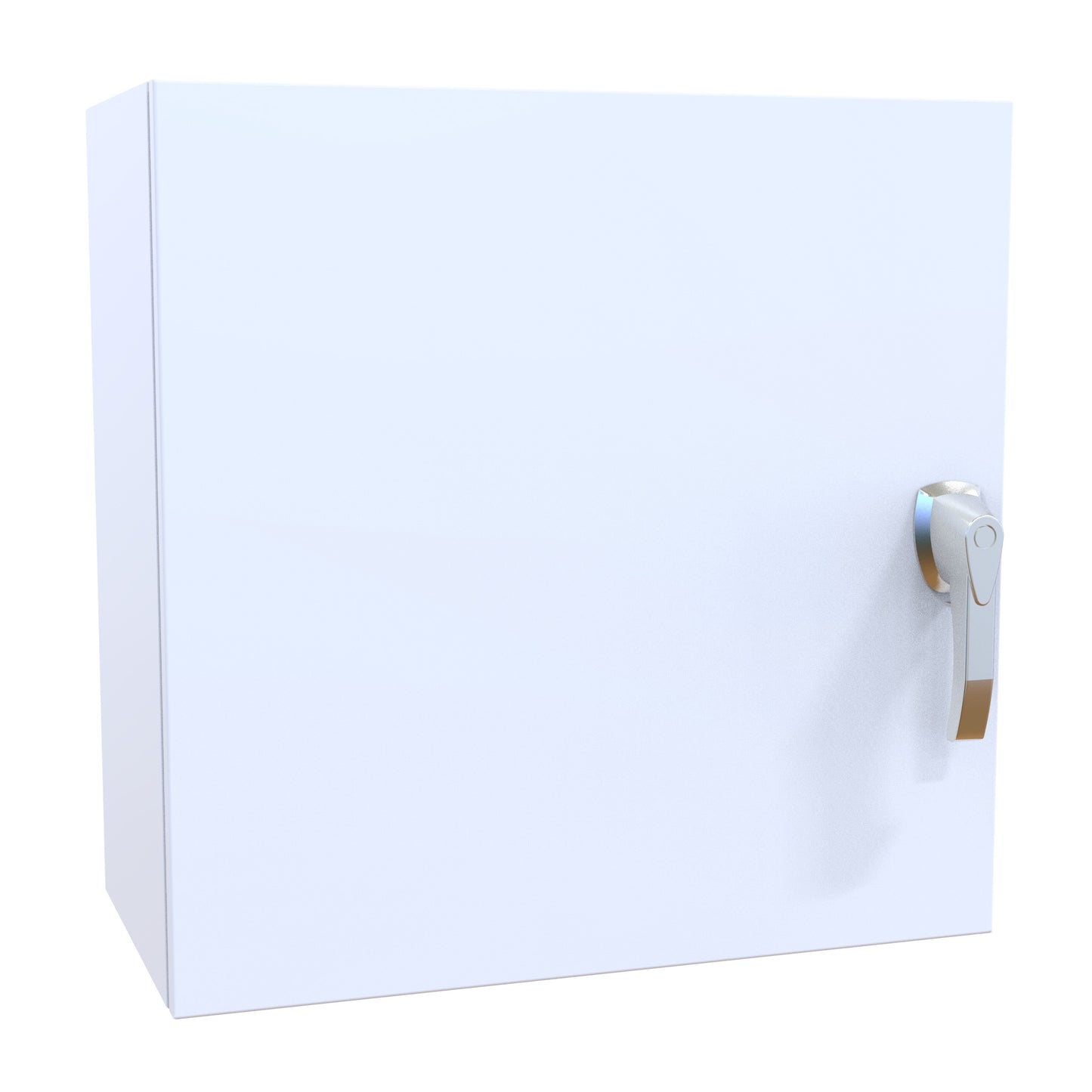 Hammond EN4SD242412SSWH N4X Eclipse Wallmount Enclosure, Hinge Door with Handle, 24" x 24" x 12", 304 Stainless Steel Painted White