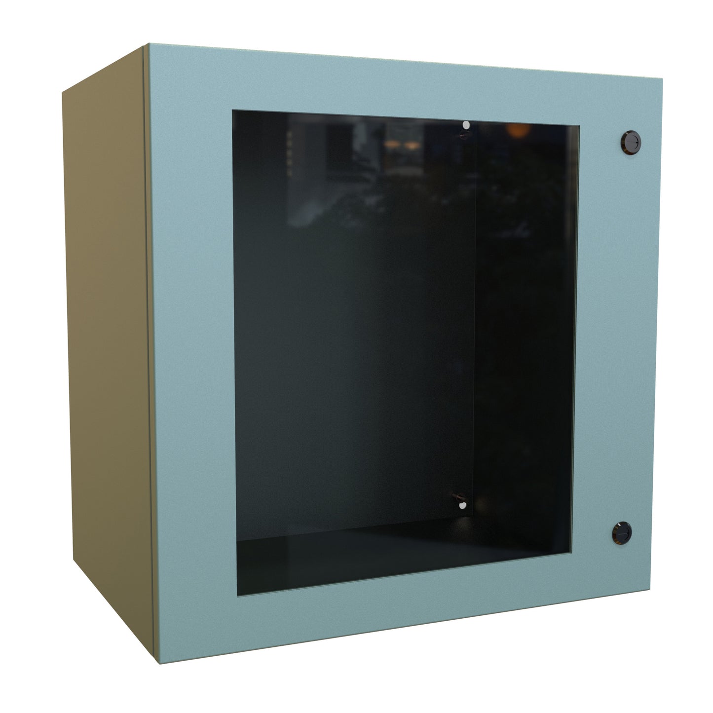 Hammond EN4SD242416WGY N4,12 Eclipse Wallmount Enclosure, Hinged Window Door with Quarter Turn, 24" x 24" x 16", Steel/Gray