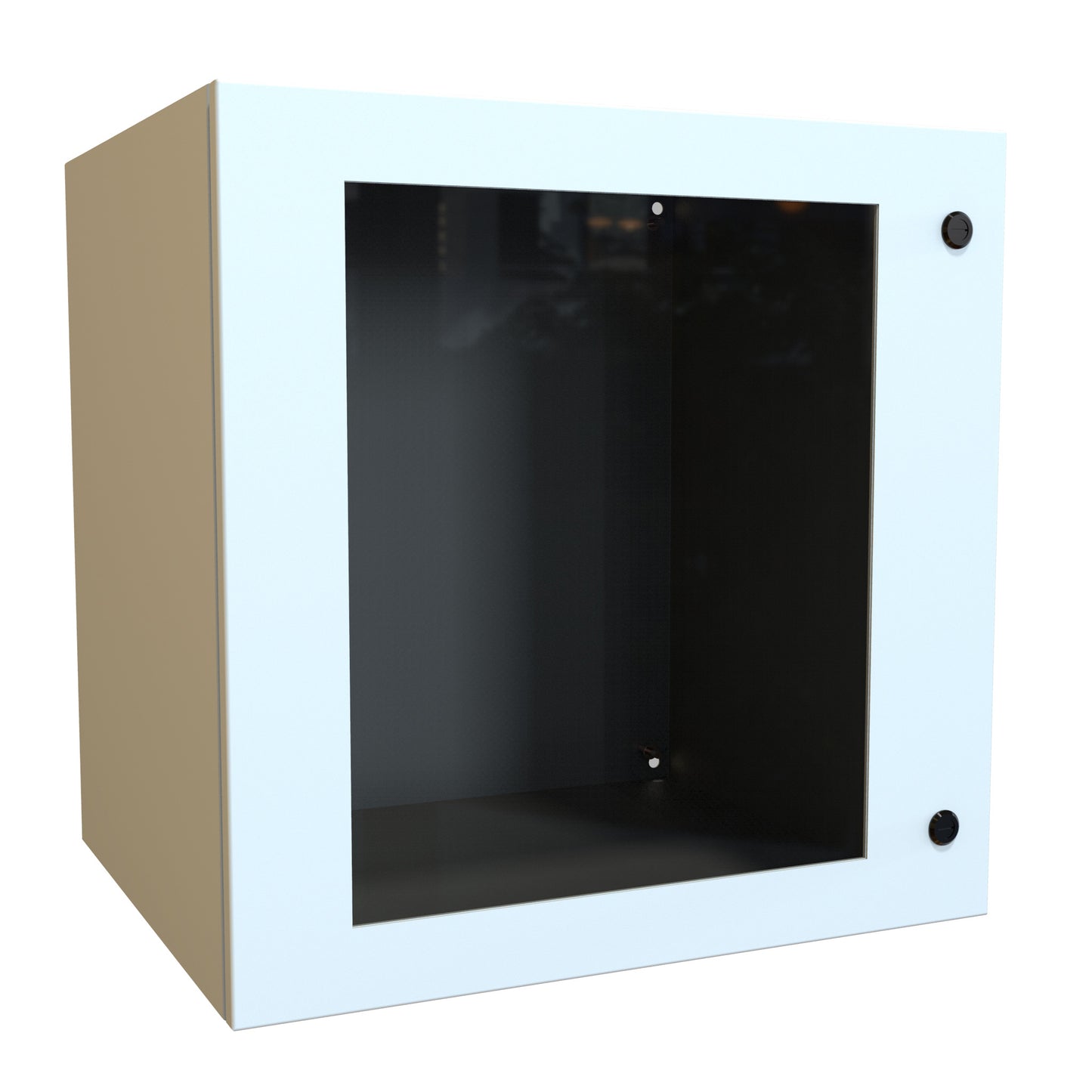 Hammond EN4SD242420WLG N4,12 Eclipse Wallmount Enclosure, Hinged Window Door with Quarter Turn, 24" x 24" x 20", Steel/Light Gray