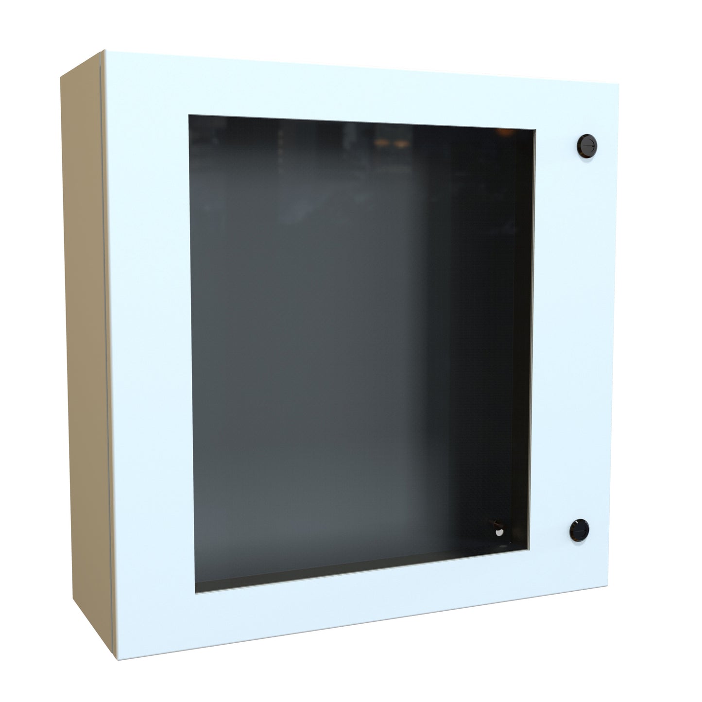 Hammond EN4SD24248WLG N4,12 Eclipse Wallmount Enclosure, Hinged Window Door with Quarter Turn, 24" x 24" x 8", Steel/Light Gray