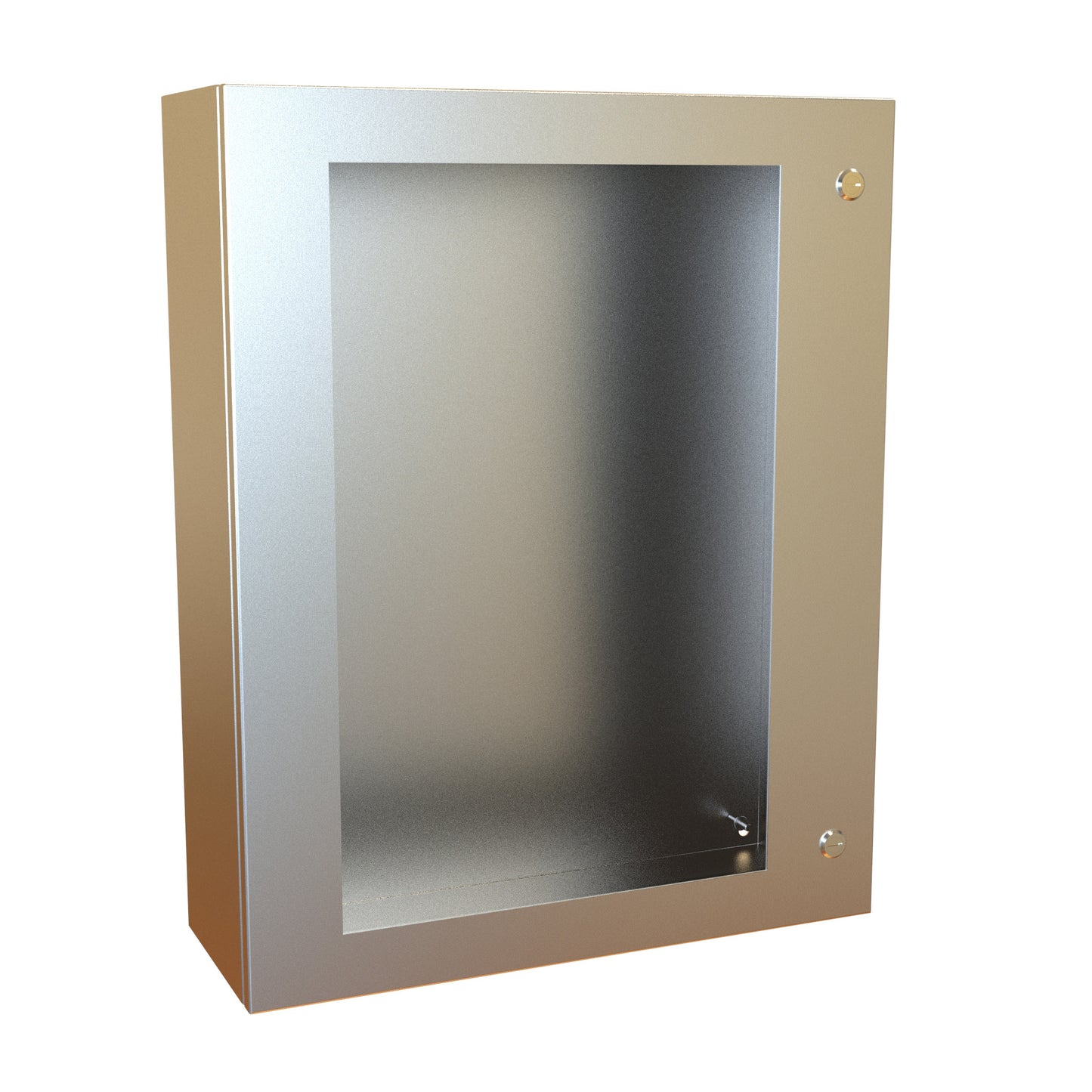 Hammond EN4SD30248WSS N4X Eclipse Wallmount Enclosure, Hinged Window Door with Quarter Turn, 30" x 24" x 8", 304 Stainless Steel