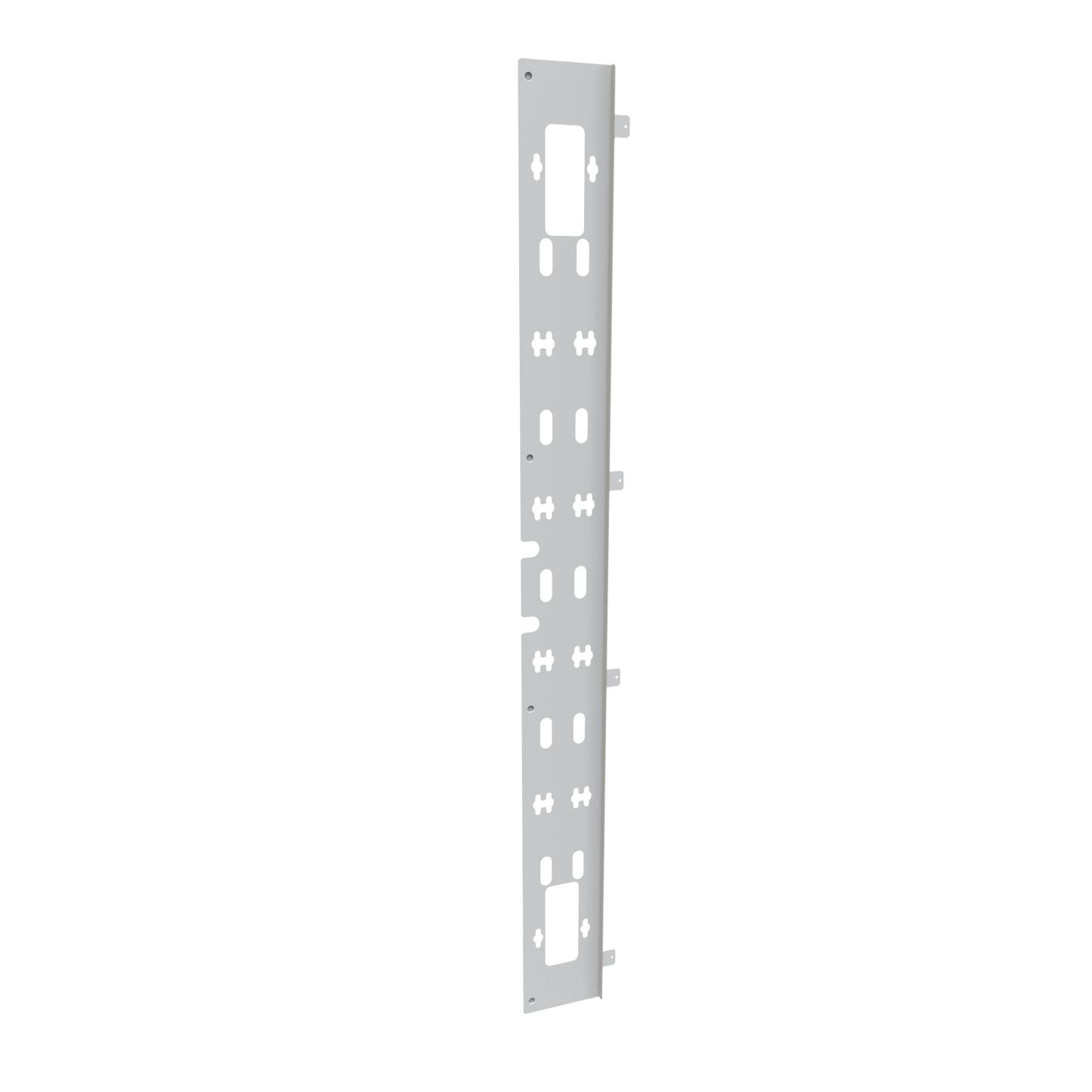 Hammond H1PDU48UWH Vertical Cable Tray with PDU Support for H1 48U Cabinet, 16-Gauge Steel, White.