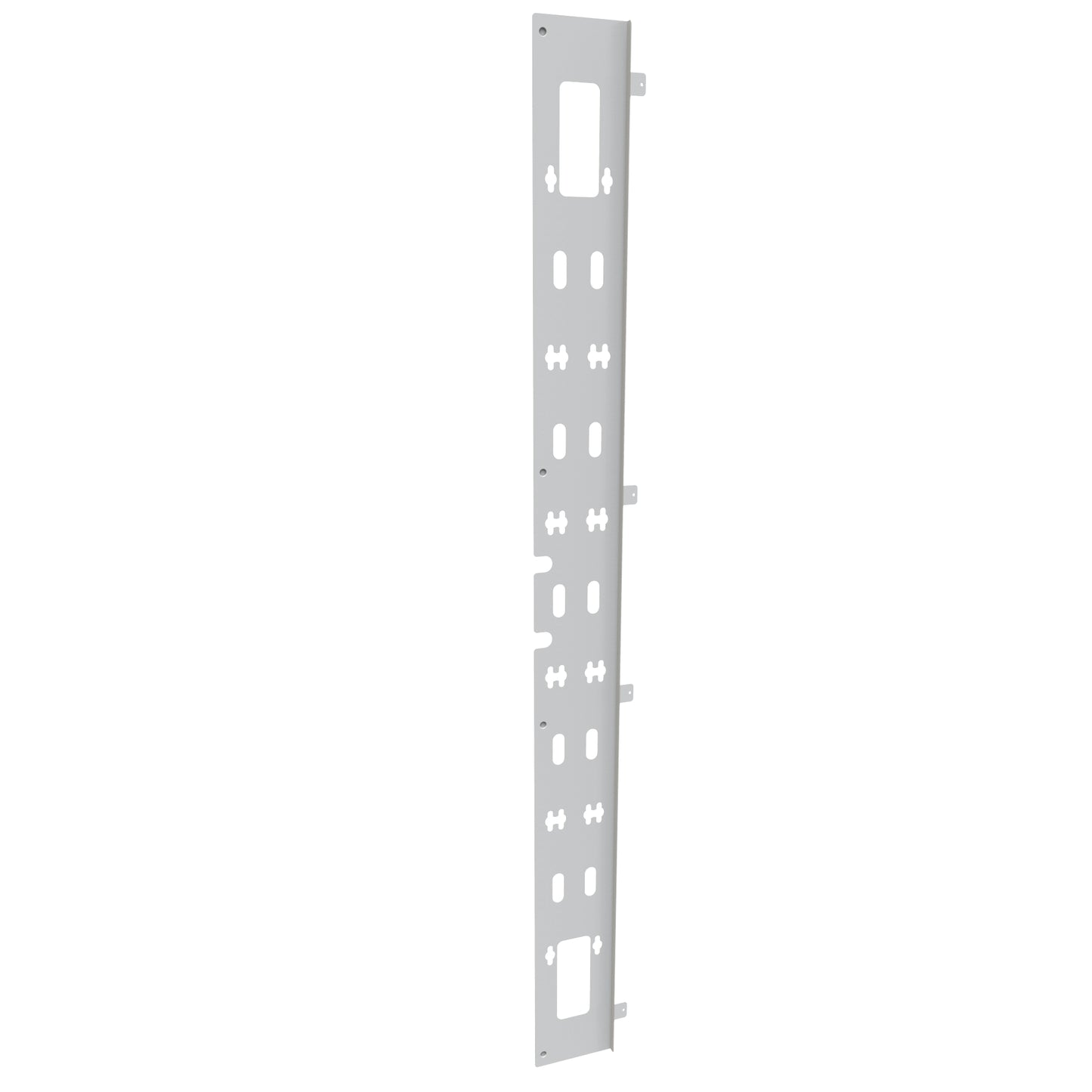 Hammond H1PDU52UWH Vertical Cable Tray with PDU Support for H1 52U Cabinet, 16-Gauge Steel, White.