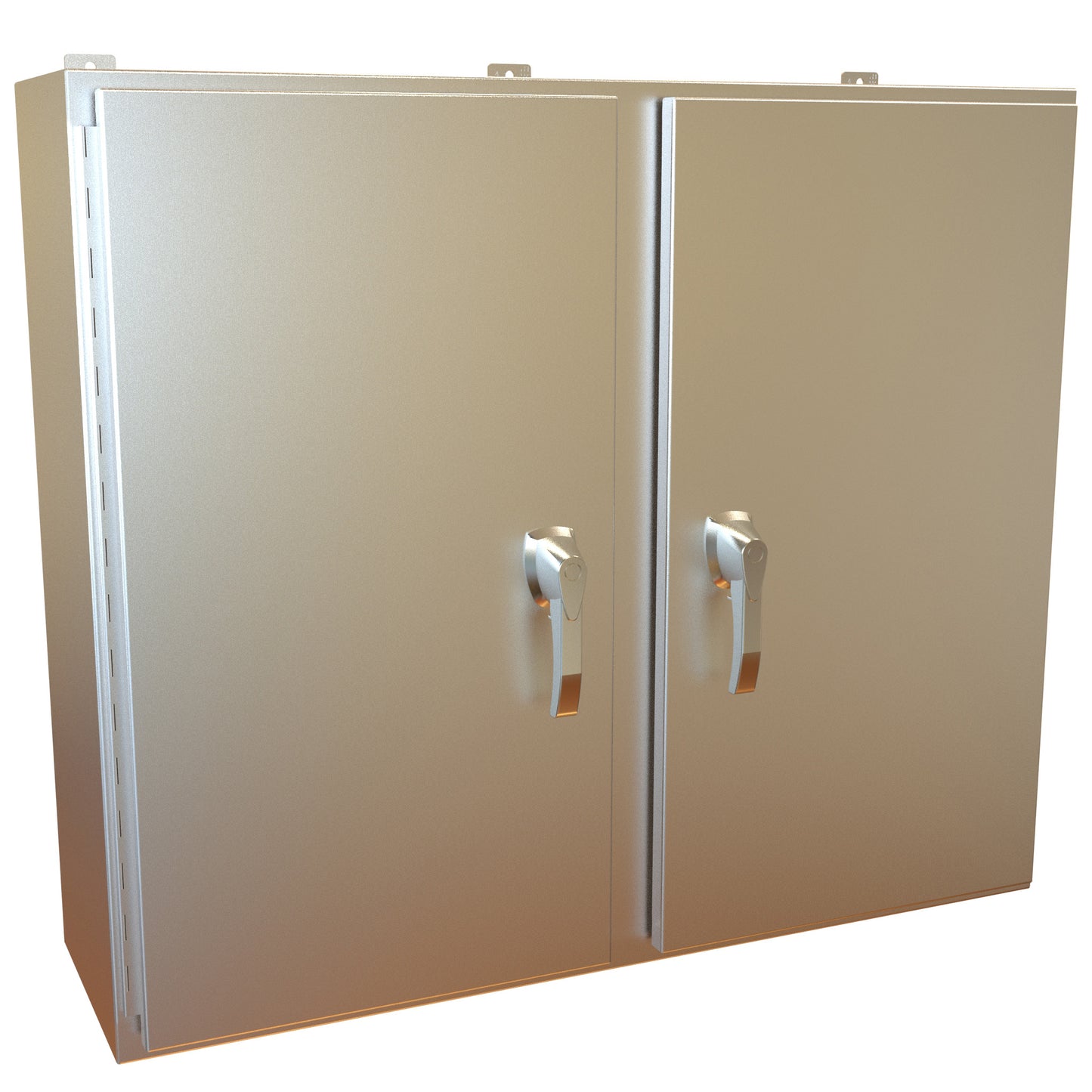 Hammond HN4WM364212SS N4X 2 Door Wallmount Enclosure w/Panel - 36" x 42" x 12" - 304 Stainless Steel