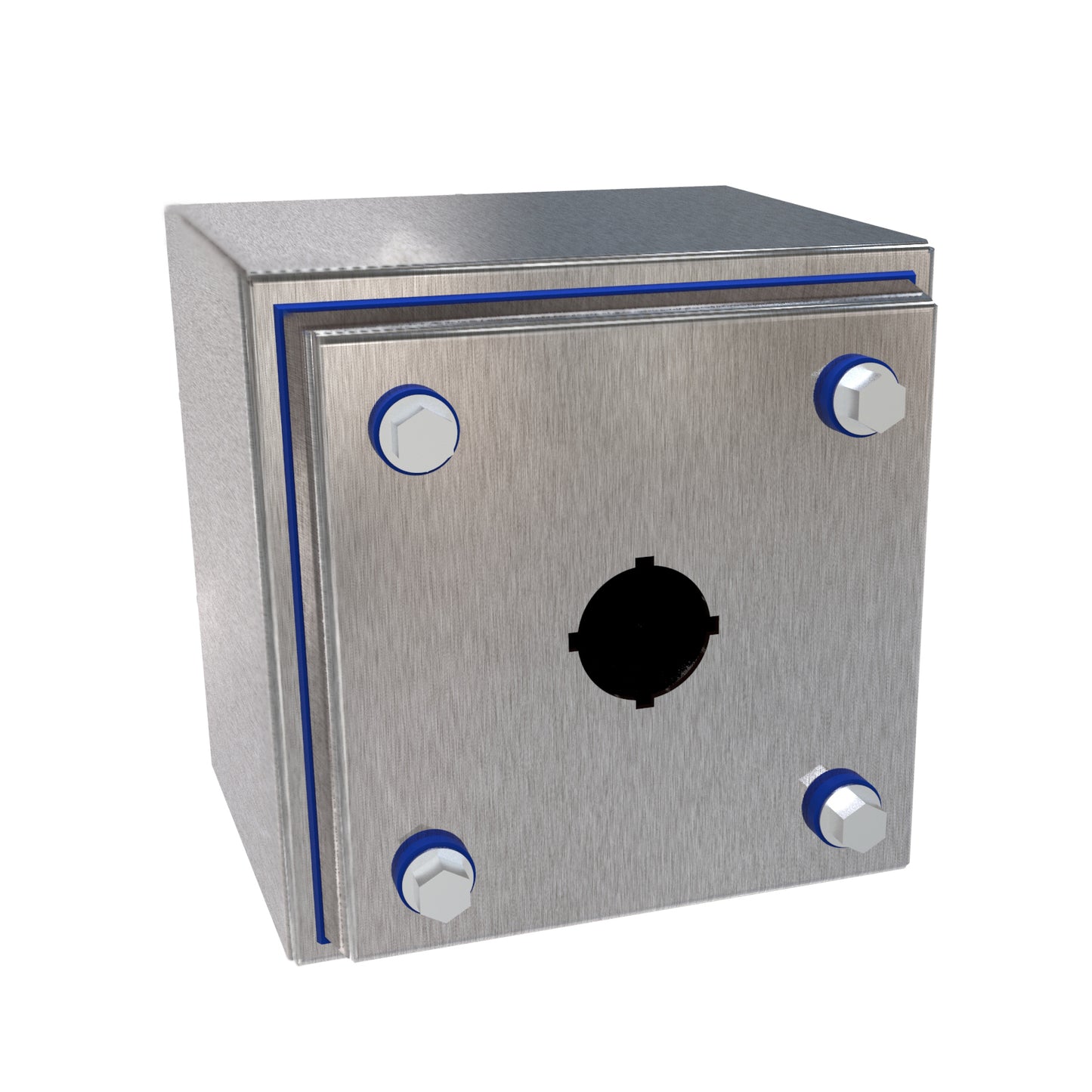 Hammond HYMPB1SSR Hygienic N4X Stainless Steel Pushbutton Enclosure 22mm 1PB (7.94" x 4.88" x 4.00")