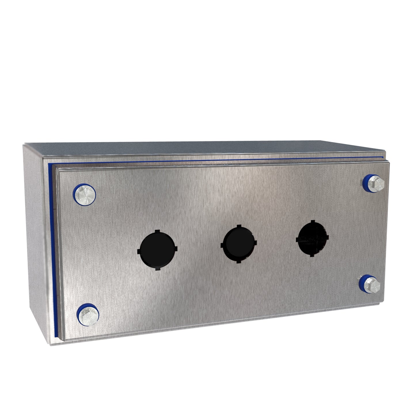 Hammond HYMPB3SS Hygienic N4X Stainless Steel Pushbutton Enclosure 22mm 3PB (9.94" x 4.88" x 4.00")