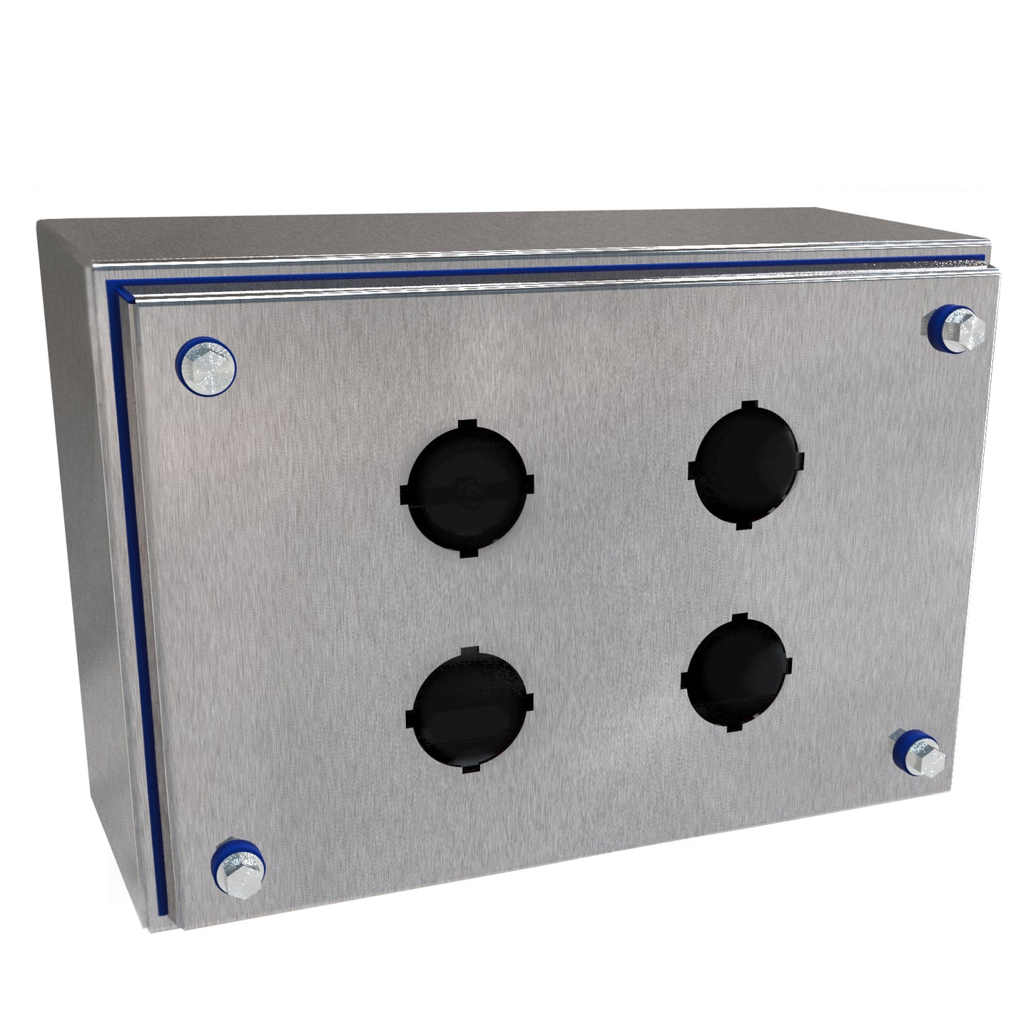 Hammond HYPB4SS Hygienic N4X Stainless Steel Pushbutton Enclosure 30mm 4PB (9.94" x 6.88" x 4.00")