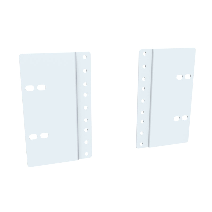 Hammond PA3UWH 3U Rack Rail Reducer Panel, Converts 23" Rack Mounting to 19", White.
