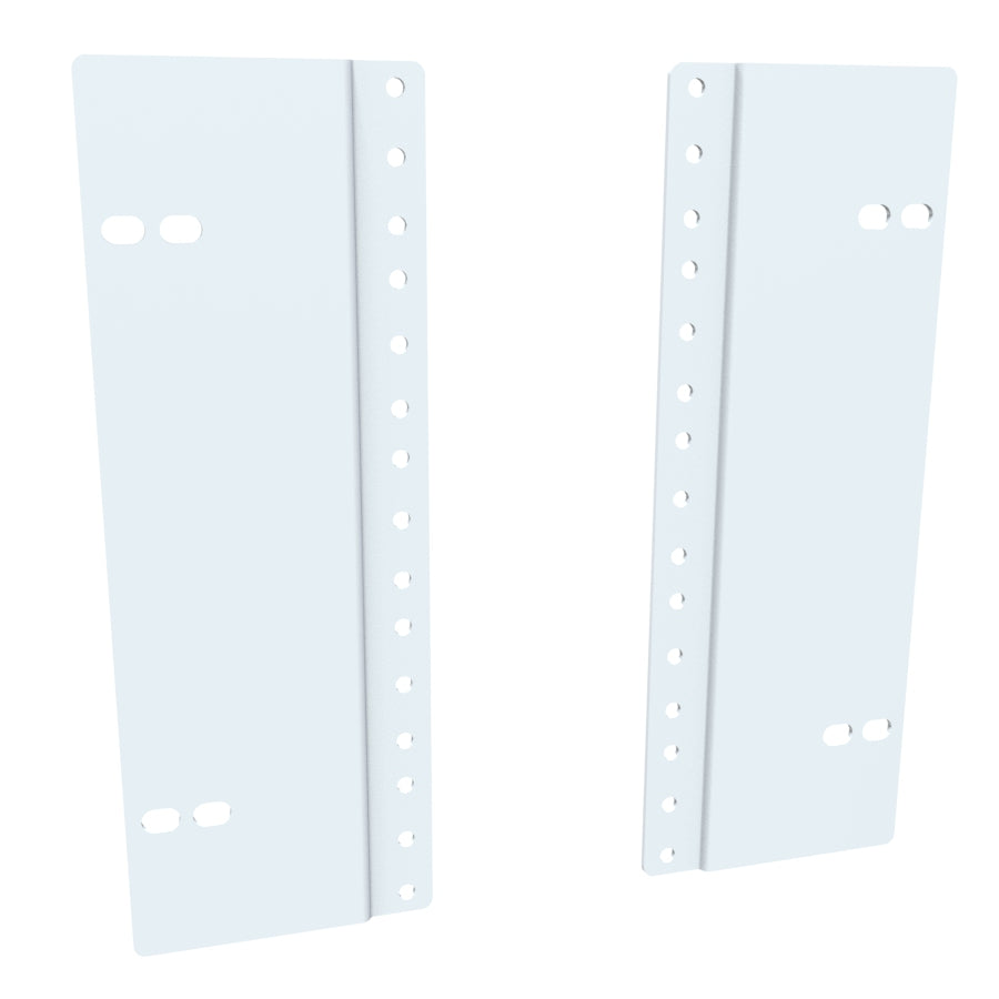 Hammond PA5UWH 5U Rack Rail Reducer Panel, Converts 23" Rack Mounting to 19", White.