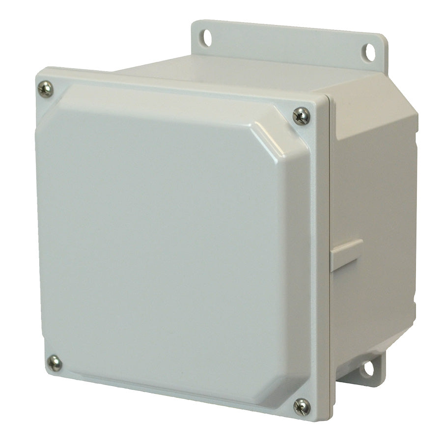 Hammond PCJ664F Junction Box Polycarb 6" x 6" x 4" Lift-Off Screw Cover w/Flange