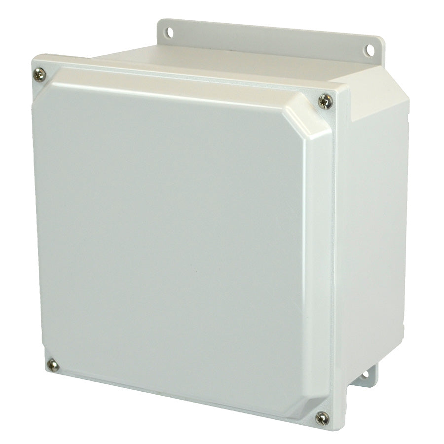 Hammond PCJ884F Junction Box Polycarb 8" x 8" x 4" Lift-Off Screw Cover w/Flange