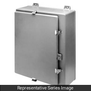 Hammond PHW201610 N4X Wallmount Enclosure w/Continuous Hinge Door with Twist Latches - 20" x 16" x 10" - Fiberglass